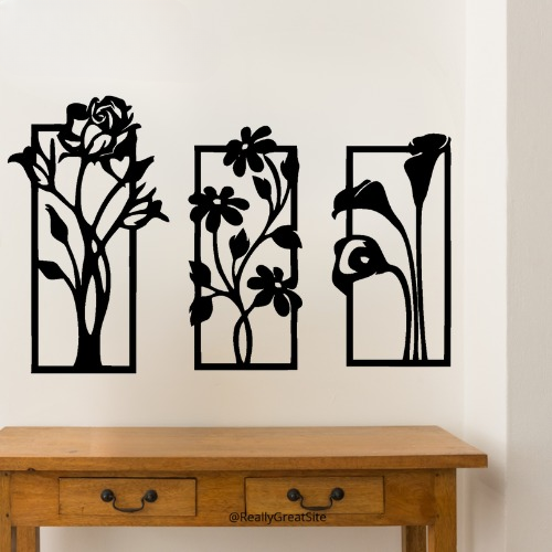 3d Flower Frame wall Art