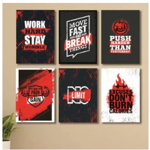 Set Of 6 Wall Art Wooden Phototile Frames For Wall Decor