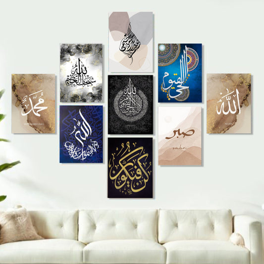 Home Decoration Item 9 Pcs Wall Decor Photo On Wall Canvas Art Decor