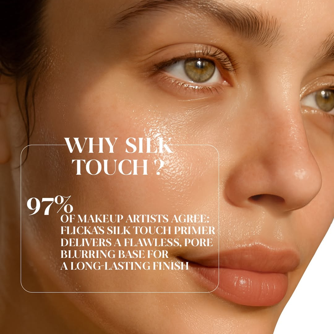 Flicka Silk Touch 3 in 1 Moisturizer and Primer for Face | Long-Lasting,
