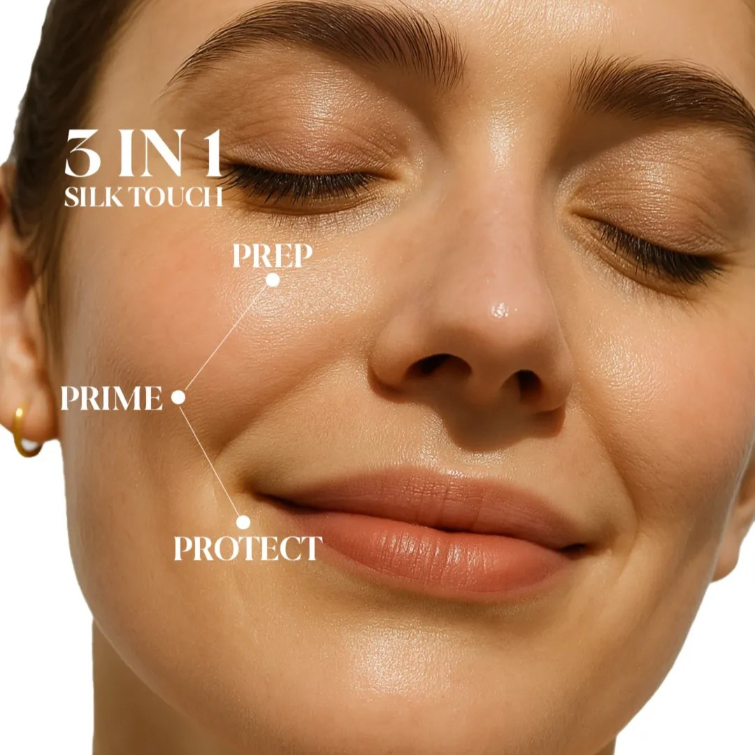 Flicka Silk Touch 3 in 1 Moisturizer and Primer for Face | Long-Lasting,