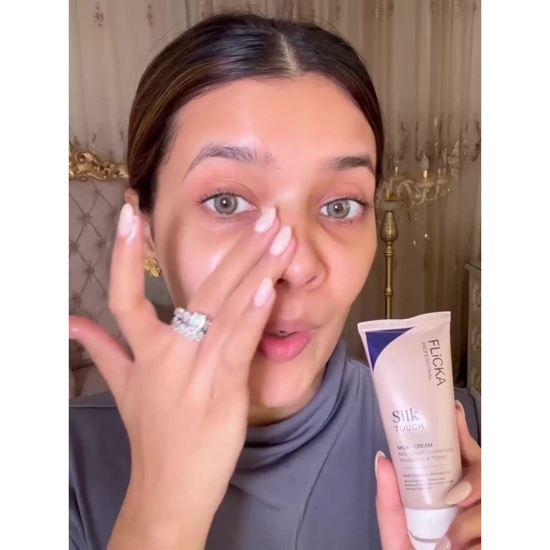 Flicka Silk Touch 3 in 1 Moisturizer and Primer for Face | Long-Lasting,