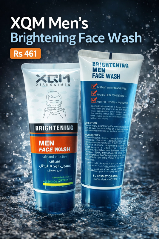 XQM Men’s Brightening Face Wash – Deep Clean & Oil Control Formula