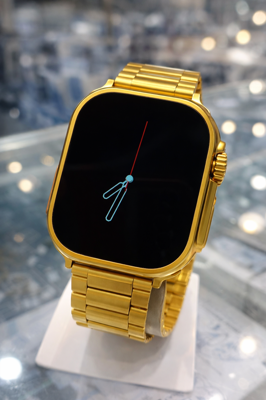 GD9 Ultra Golden Edition Smart Watch Providing Premium Design Stylish Appearance And Everyday Smart Wear Support