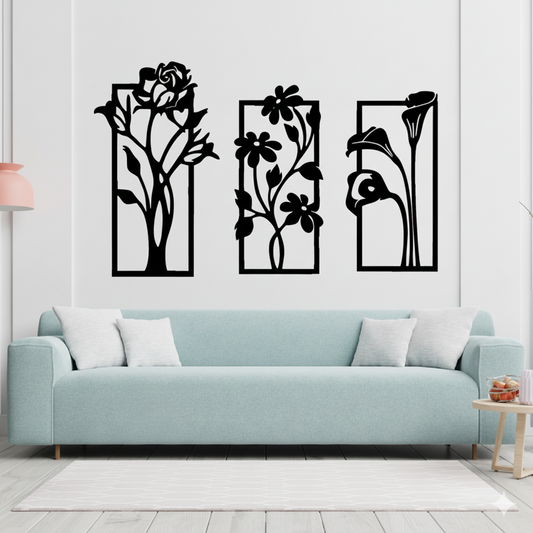 3d Flower Frame wall Art