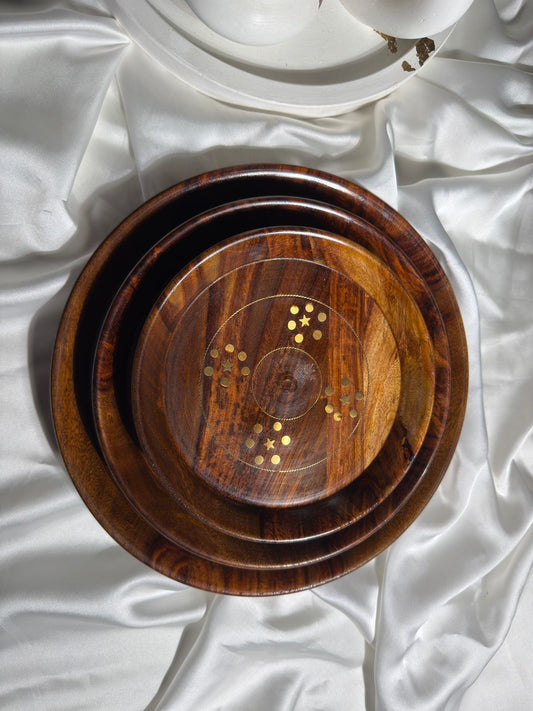 wooden plates