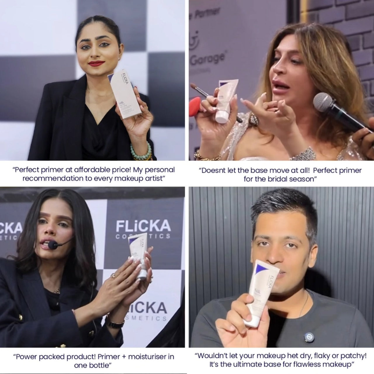 Flicka Silk Touch 3 in 1 Moisturizer and Primer for Face | Long-Lasting,