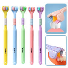 3 sided tooth brush